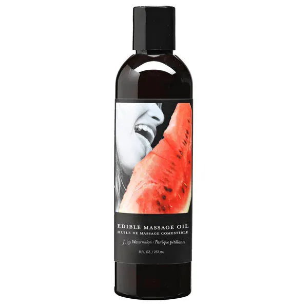 Couples Earthly Body Edible Massage Oil Juicy Watermelon Flavoured 237 ml Bottle Couples Earthly Body Edible Massage Oil Juicy Watermelon Flavoured 237 ml Bottle
