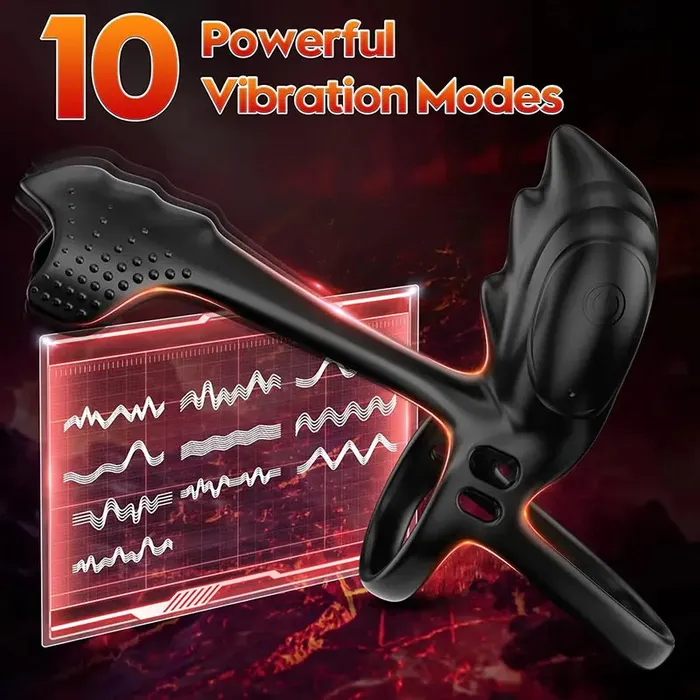 Dual Motor Vibrating Couples Pleasure Ring OOTYEMO Couples