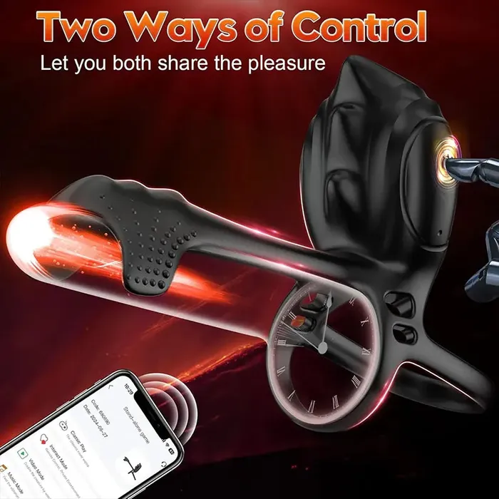 Dual Motor Vibrating Couples Pleasure Ring OOTYEMO Couples
