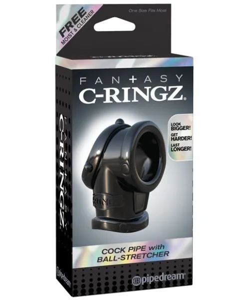 Fantasy C Ringz Cock Pipe Ball Stretcher Black Pipedream Male Sex Toys Fantasy C Ringz Cock Pipe Ball Stretcher Black Pipedream Male Sex Toys