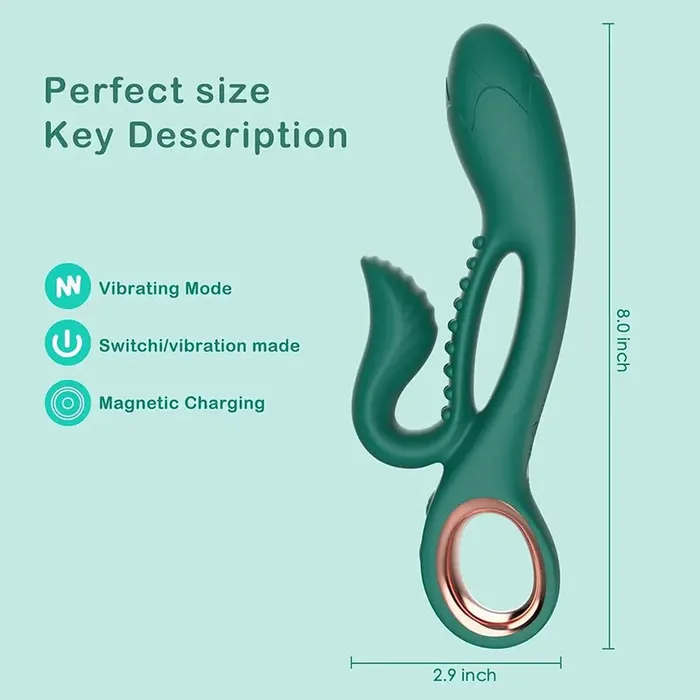 Female Sex Toys OOTYEMO PureJoy DualAction GSpot Clitoral Rabbit Vibrator