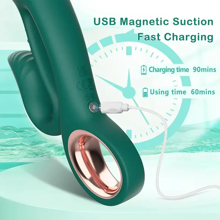 Female Sex Toys OOTYEMO PureJoy DualAction GSpot Clitoral Rabbit Vibrator