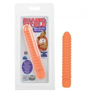 Shanes Sorority Screw Vibe Silicone Orange Seductucom Vibrators