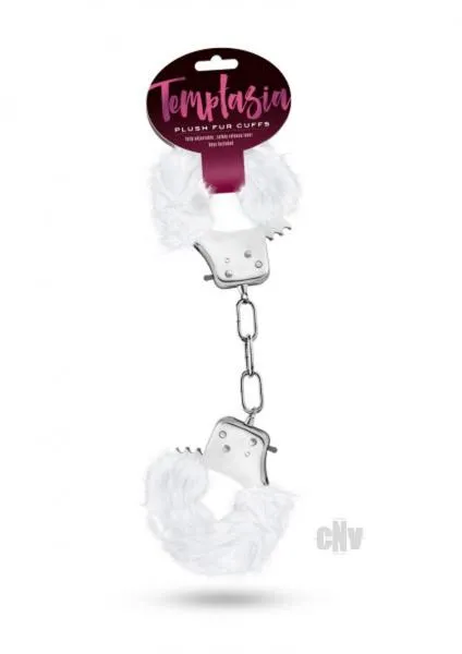 Temptasia Couples Temptasia Plush Fur Cuffs White Handcuffs Temptasia Couples Temptasia Plush Fur Cuffs White Handcuffs