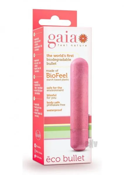 Vibrators Blush Gaia Eco Bullet Vibrator Coral Pink Vibrators Blush Gaia Eco Bullet Vibrator Coral Pink