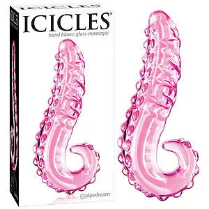 Pipedream Icicles 24 Curved Glass Dong Dildos