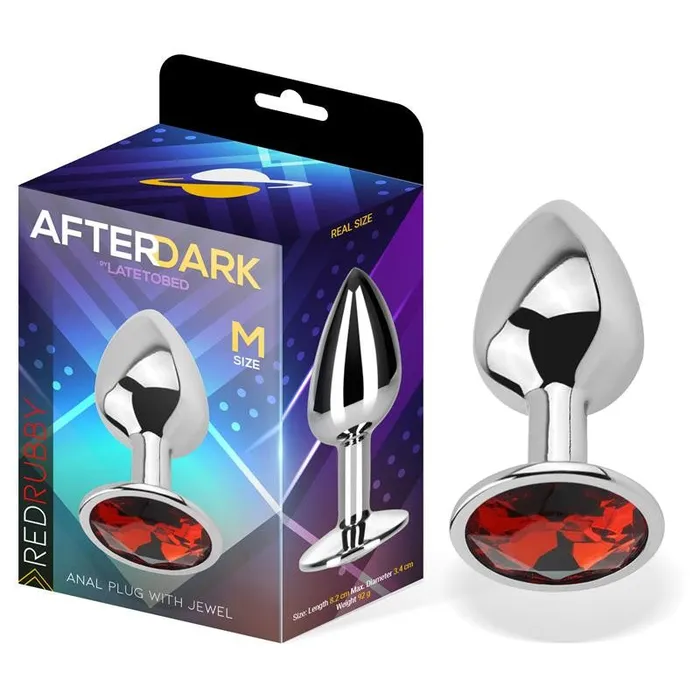 Anal AfterDark Butt Plug AfterDark M with red crystal