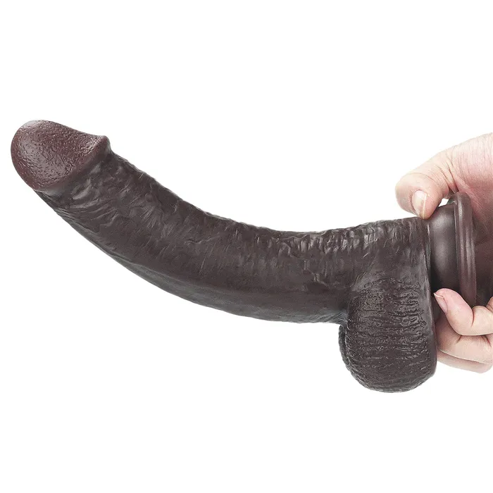 Dildos Flexible Realistic Double Layer Cyber Skin Slidingskin Dong 9 Brown Love Toy