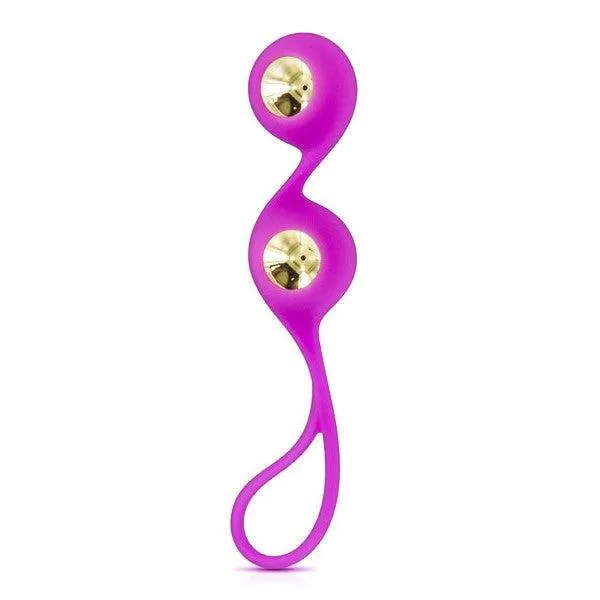 Dildos Glam Honey balls silicone and gold coating Gold