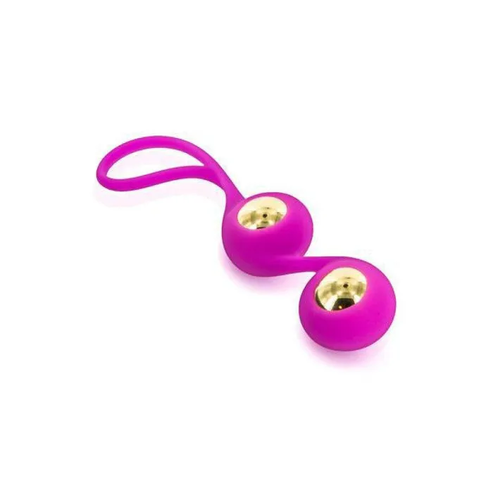 Dildos Glam Honey balls silicone and gold coating Gold