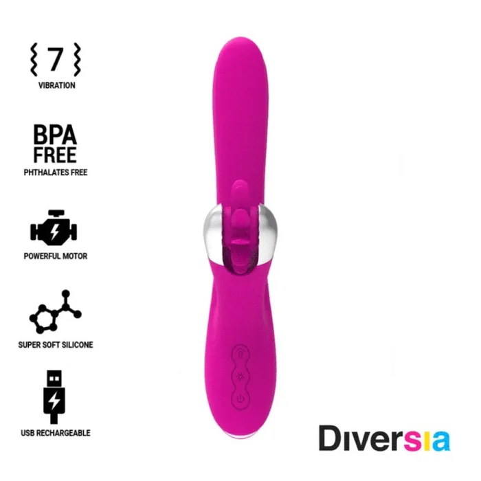 Diversia Female Sex Toys Diversia Wave Multifunctional Vibrator with Come here Motion