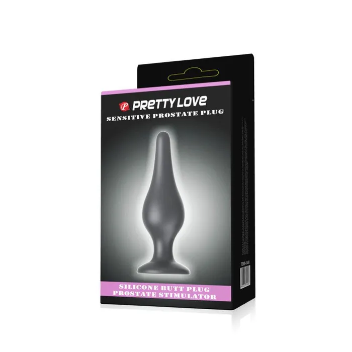 Pretty Love Male Sex Toys Sensitive Silicone Butt Plug with Vacuum Base
