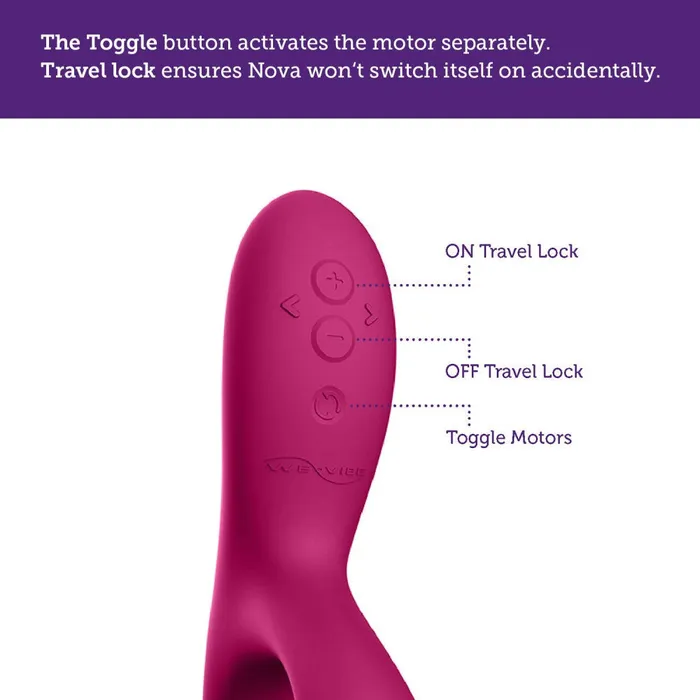 WeVibe Female Sex Toys WeVibe Nova 2 Silicone Rabbit Vibrator WeVibe Female Sex Toys WeVibe Nova 2 Silicone Rabbit Vibrator
