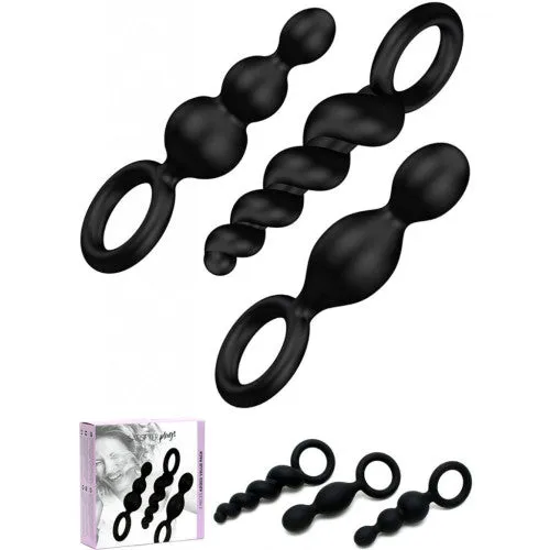 Satisfyer Satisfyer Booty Call Plugs Black Set of 3 Anal